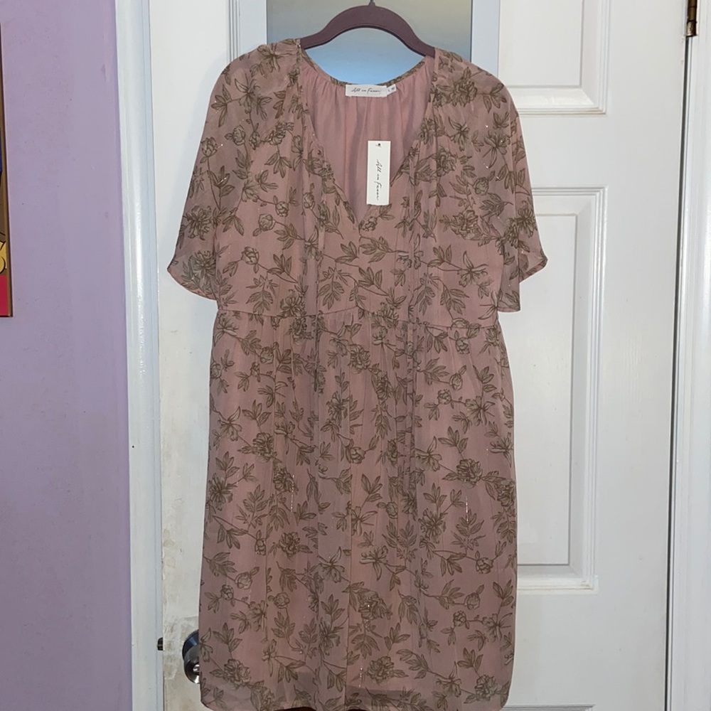 Brand New Pink Floral Dress